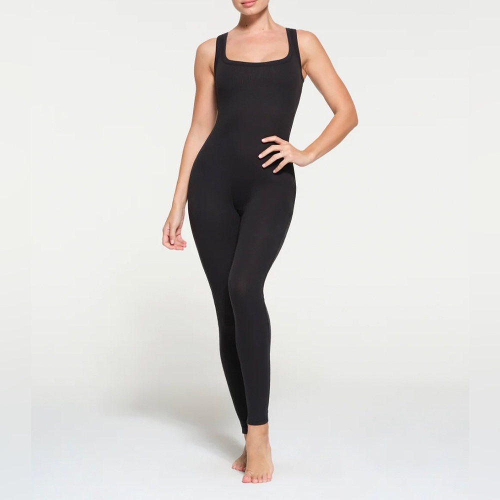 SKIMS Black Sculpting Unitard